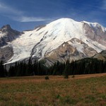 Meadow in front of Mt Rainer from the Sunrise side by Alaskan Dude, on Flickr